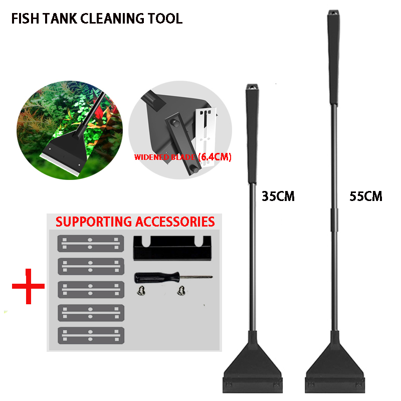 Marine Aquarium Glass Cleaner - Aquarium Cleaner Fish Tank Algae Removal