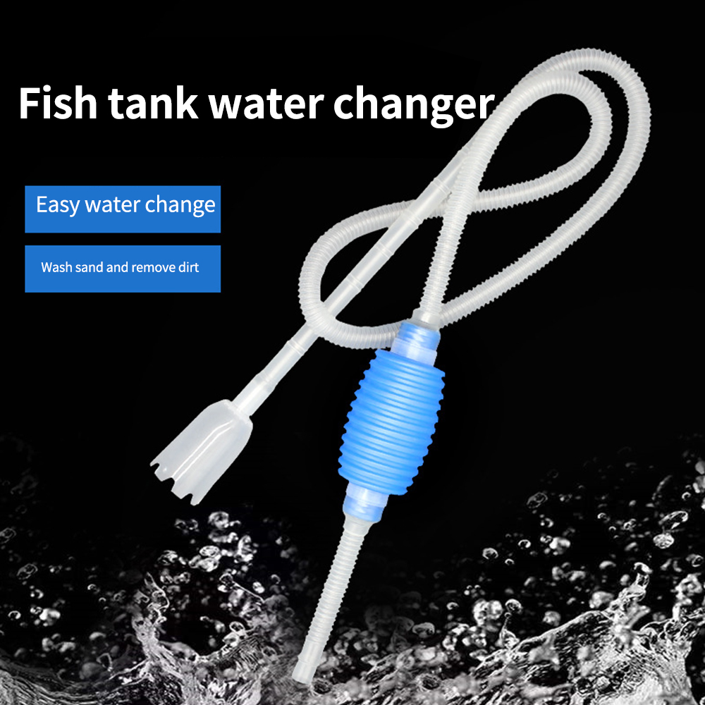 Marine Aquarium Glass Cleaner - Aquarium Siphon Fish Tank Syphon Vacuum
