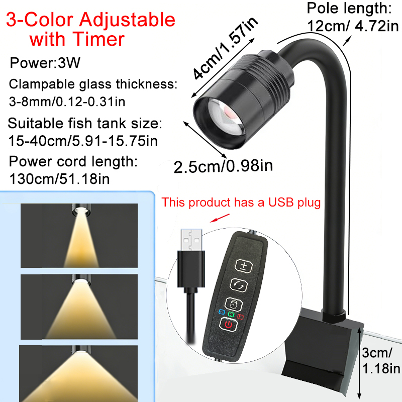 USB 3W South American Aquarium - огляд і ціна Aquarium Marine Lights