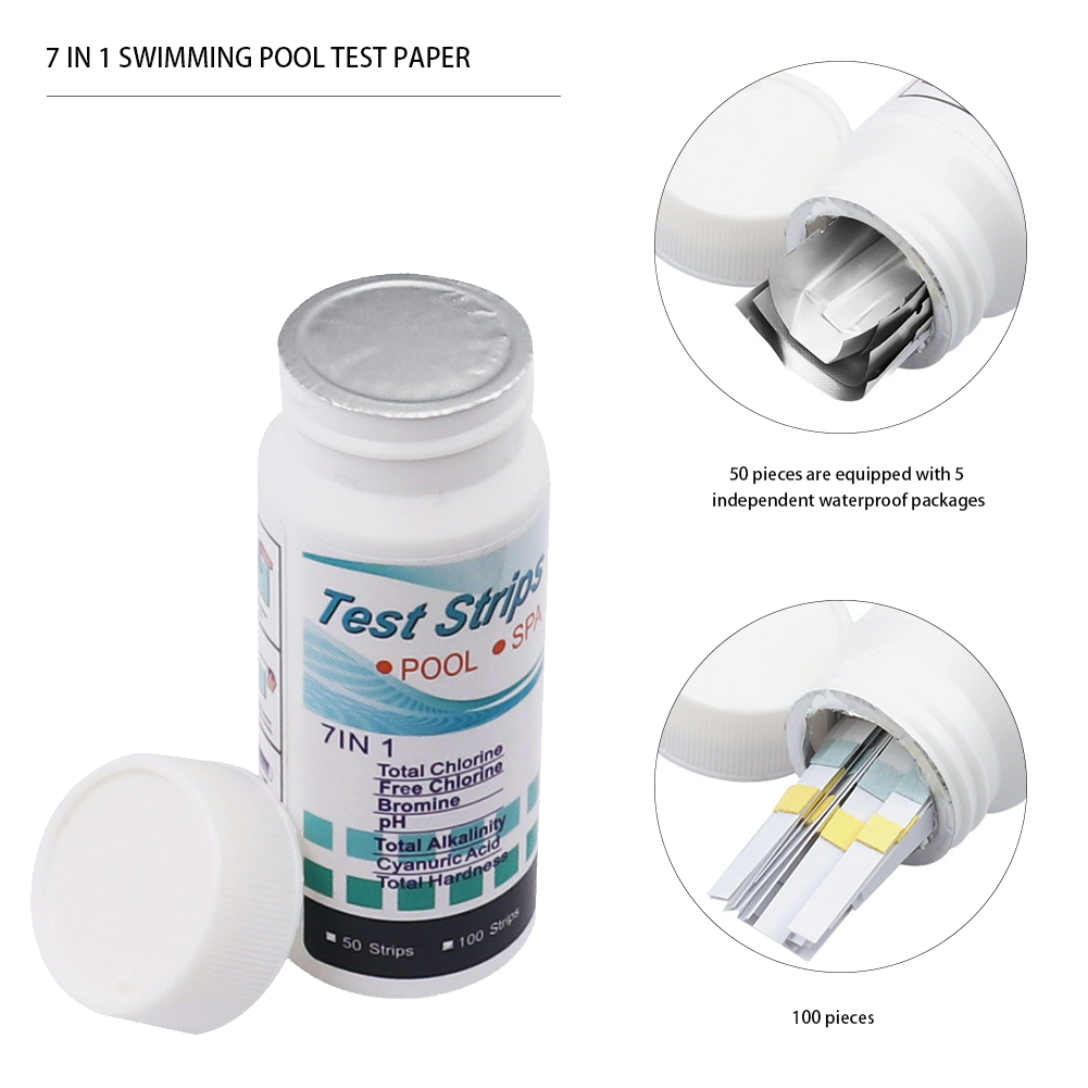 7 in 1 Aquarium Test Strips Mu - огляд і ціна Marine Aquarium Water Test Kit