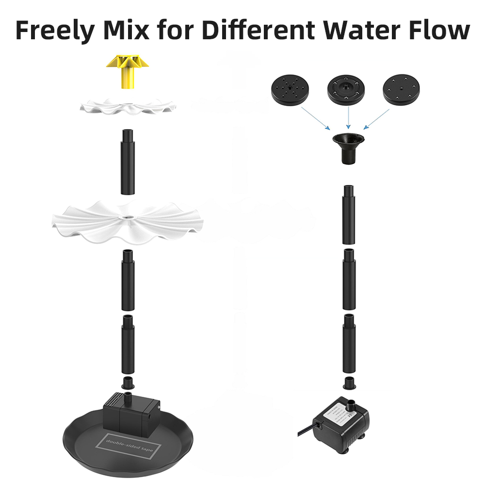 Solar Fountain Pump for Bird B - огляд і ціна Aquarium Marine Lights