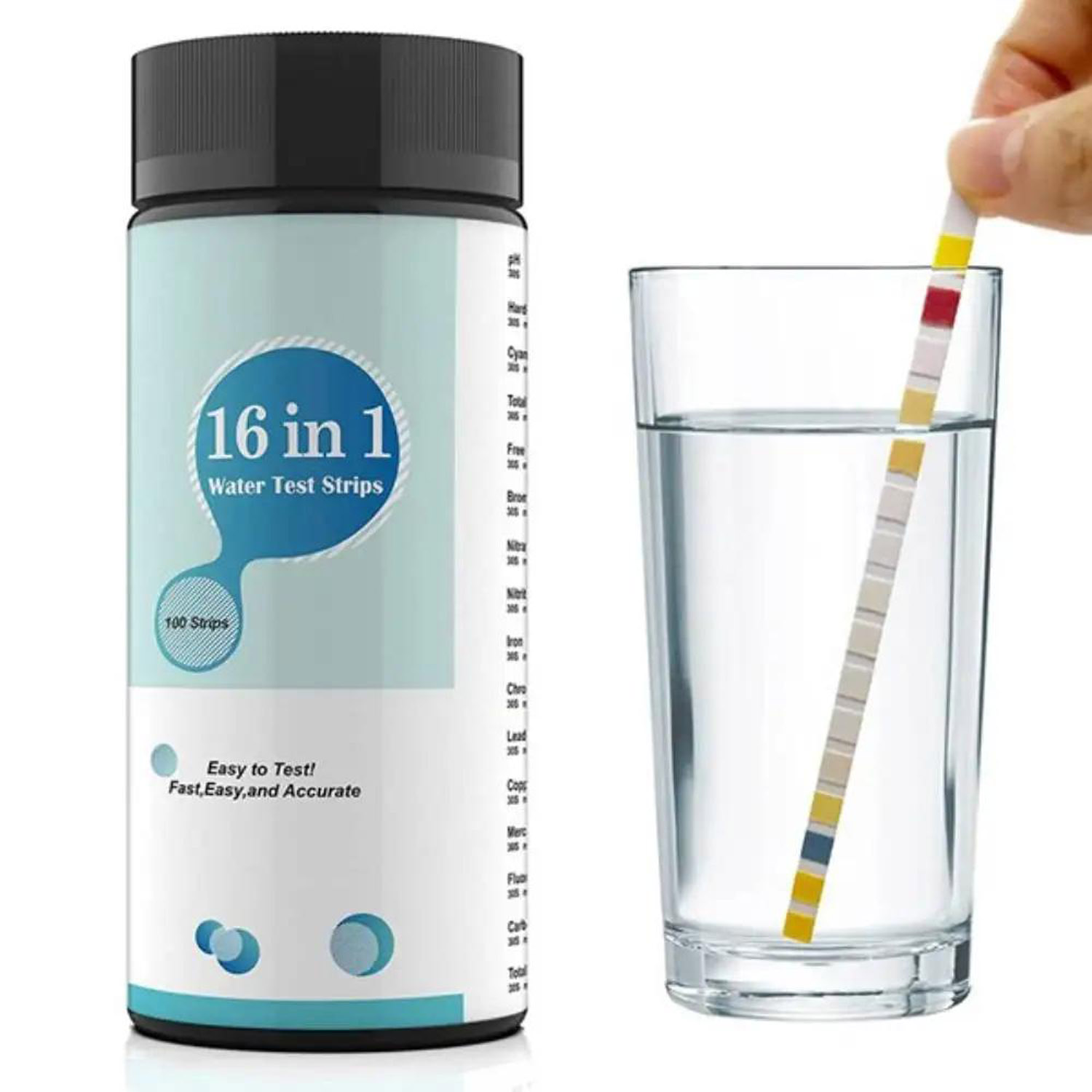 16-in-1 Water Test Kit Strips, - огляд і ціна Marine Aquarium Water Test Kit