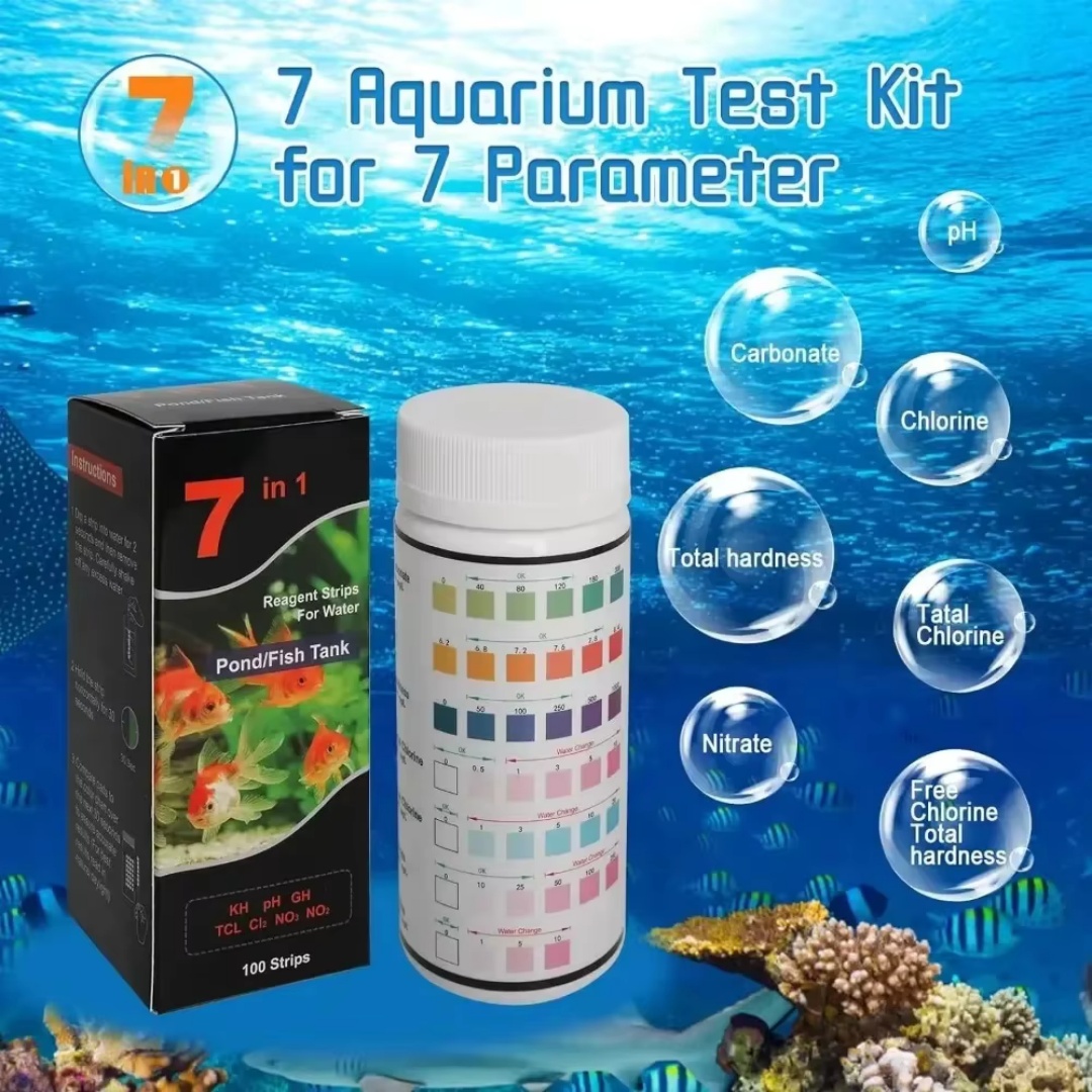 7-in-1 Aquarium Freshwater pH  - огляд і ціна Marine Aquarium Water Test Kit
