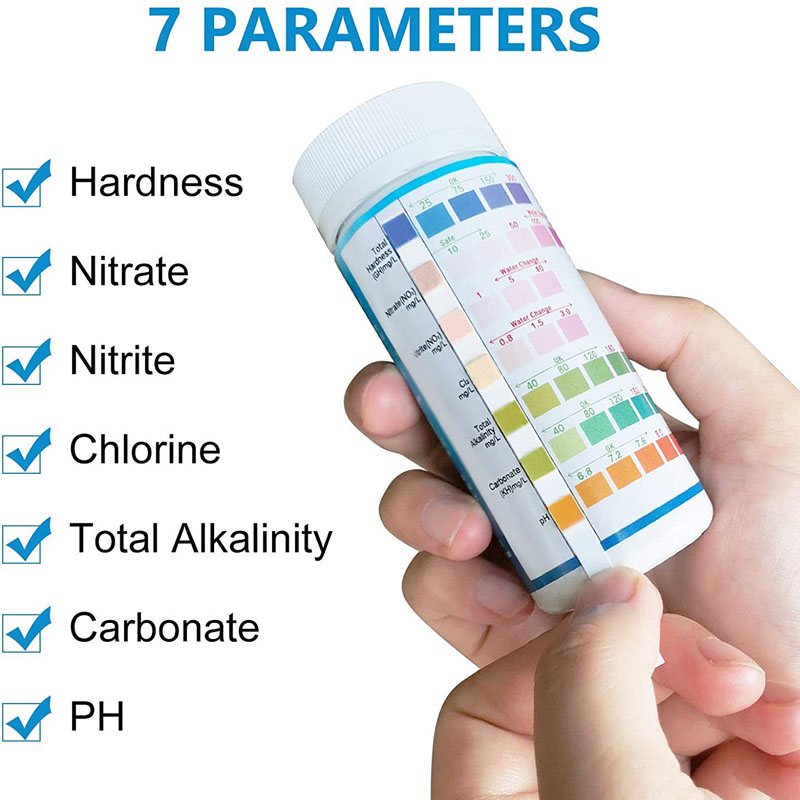 7-IN-1 Aquarium Test Strips 10 - огляд і ціна Marine Aquarium Water Test Kit