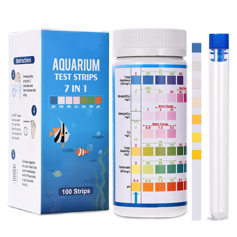 7-IN-1 Aquarium Test Strips 10 - огляд і ціна Marine Aquarium Water Test Kit