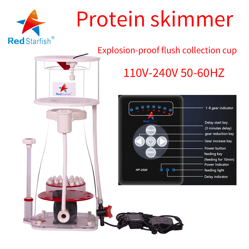 110-240V Red Starfish  Aquariu - огляд і ціна Marine Aquarium Protein Skimmer