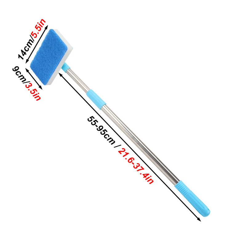 55-95cm Telescopic Handle 180° - огляд і ціна Marine Aquarium Glass Cleaner