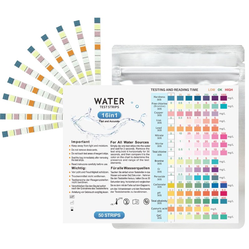 Aquarium Test Strips Freshwate - огляд і ціна Marine Aquarium Water Test Kit