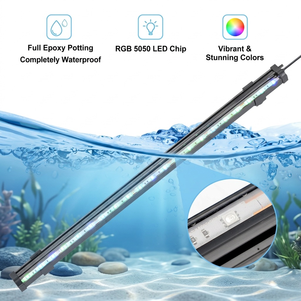 USB LED Aquarium Air Bubble Li - огляд і ціна Aquarium Marine Lights
